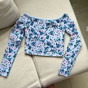 Zara Floral Off shoulder Top
